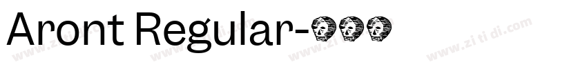 Aront Regular字体转换